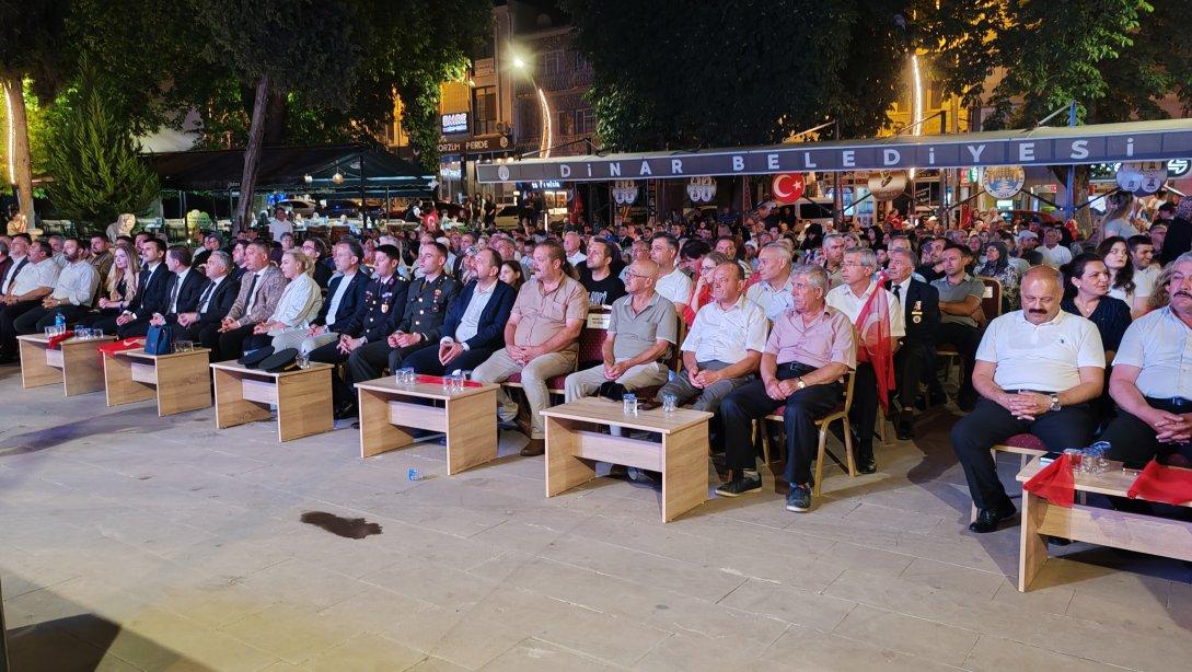 15 TEMMUZ DEMOKRASİ VE MİLLİ BİRLİK GÜNÜ İLÇEMİZDE ÇEŞİTLİ ETKİNLİKLER İLE KUTLANDI