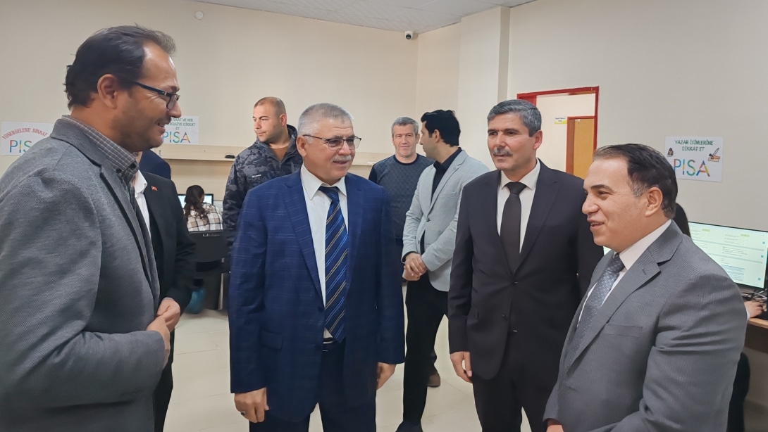 İL MİLLİ EĞİTİM MÜDÜR YARDIMCIMIZ MEVLÜT ÇINAR VE KAYMAKAMIMIZ KEMAL DURU PISA ÇALIŞMALARINI YERİNDE İNCELEDİ
